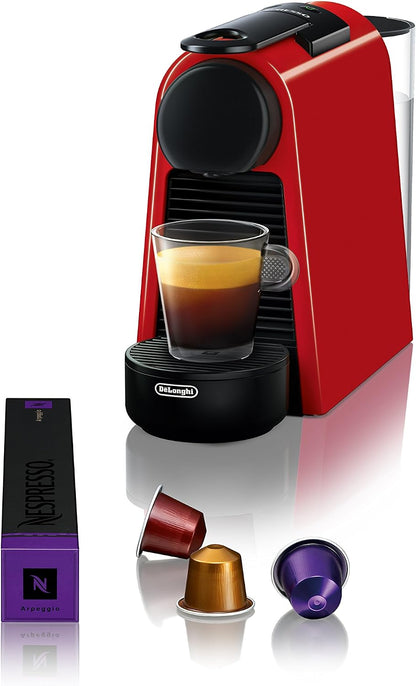 Nespresso Essenza Mini Espresso Machine by De'Longhi, 0.6 liters, Red