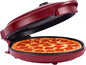NutriChef 12.5 Inch Countertop Pizza & Everything Maker | Make Personal Pizzas, Eggs, Toast, Quesadillas & More | Adjustable Temperature 260-430℉, Non-Stick, Cool-Touch & Anti-Slip Feet | Red