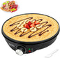 AshGlen 12" Electric Crepe Maker Machine, Ceramic Crepe Pan for Pancakes & Tortilla & Fried Eggs, Spatula & Crepe Spreader Tool Included, Graphite